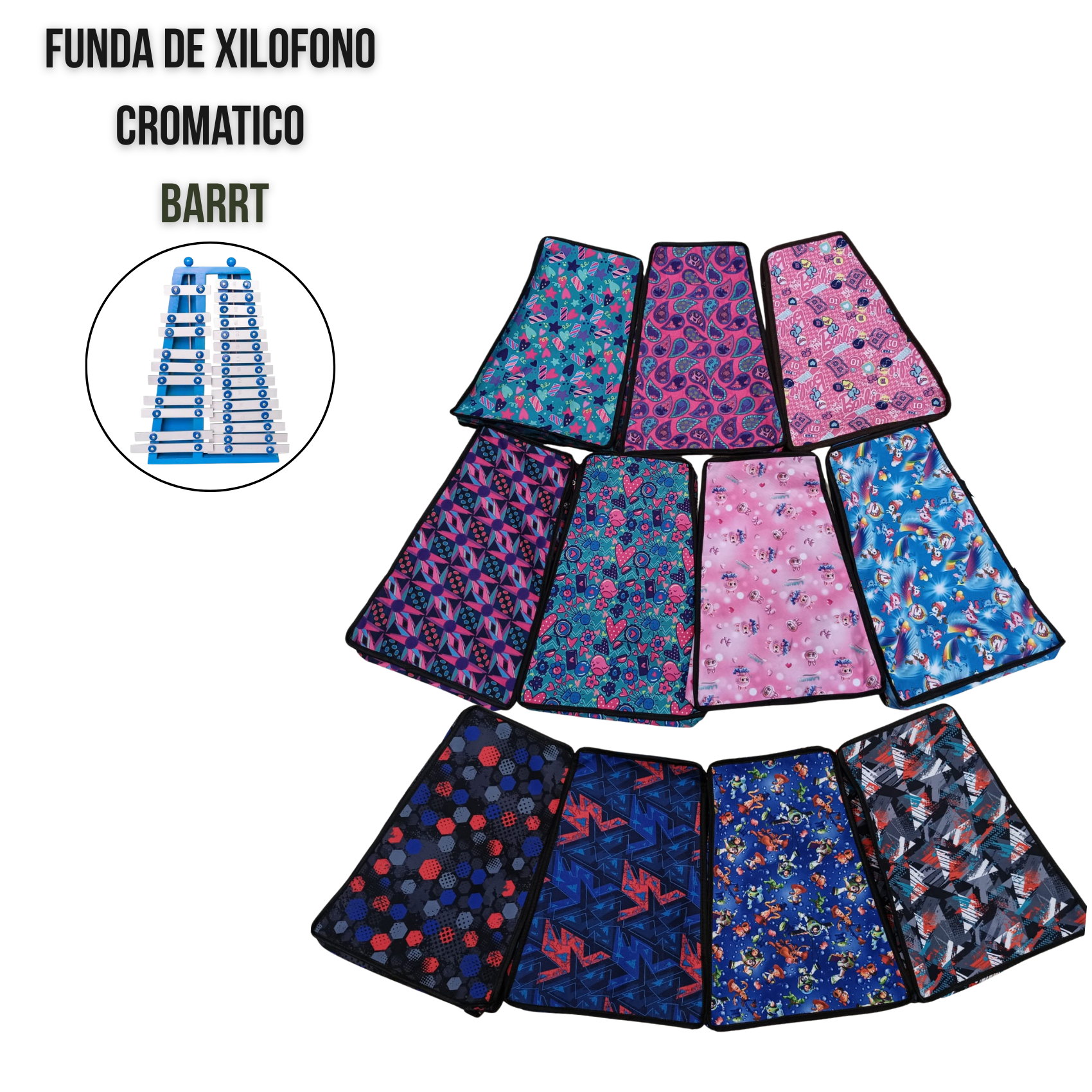 Xilófono Venturi Cromático 4/8 - 25 Notas - Placa Gruesa de Aluminio | Incluye Funda