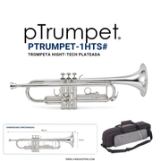 Trompeta pTrumpet PTRUMPET-1HTS# High-Tech Plateada — Sib