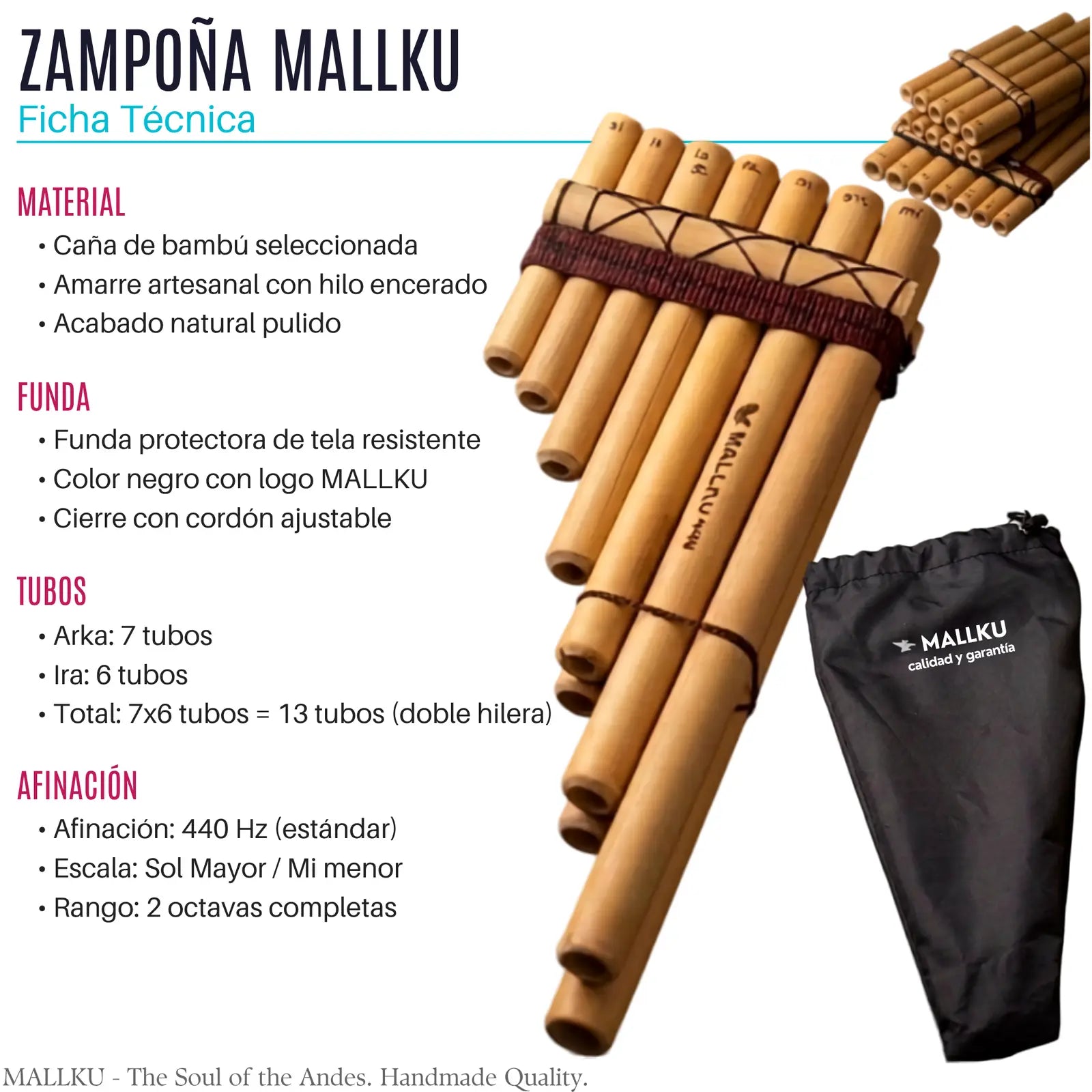 Ficha Técnica Zampoña MALLKU
