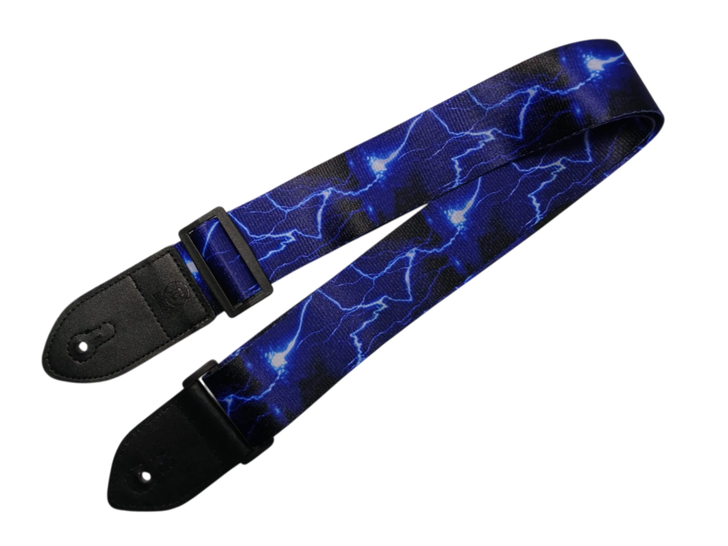 Correa para Guitarra Barrt Lightning Azul - Rayos Eléctricos