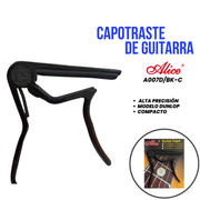 Capotraste de Guitarra Alice A007D/BK-C Modelo Dunlop