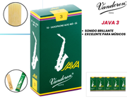 Cañas Vandoren JAVA Saxofón Alto Mib 3 - Caja x10