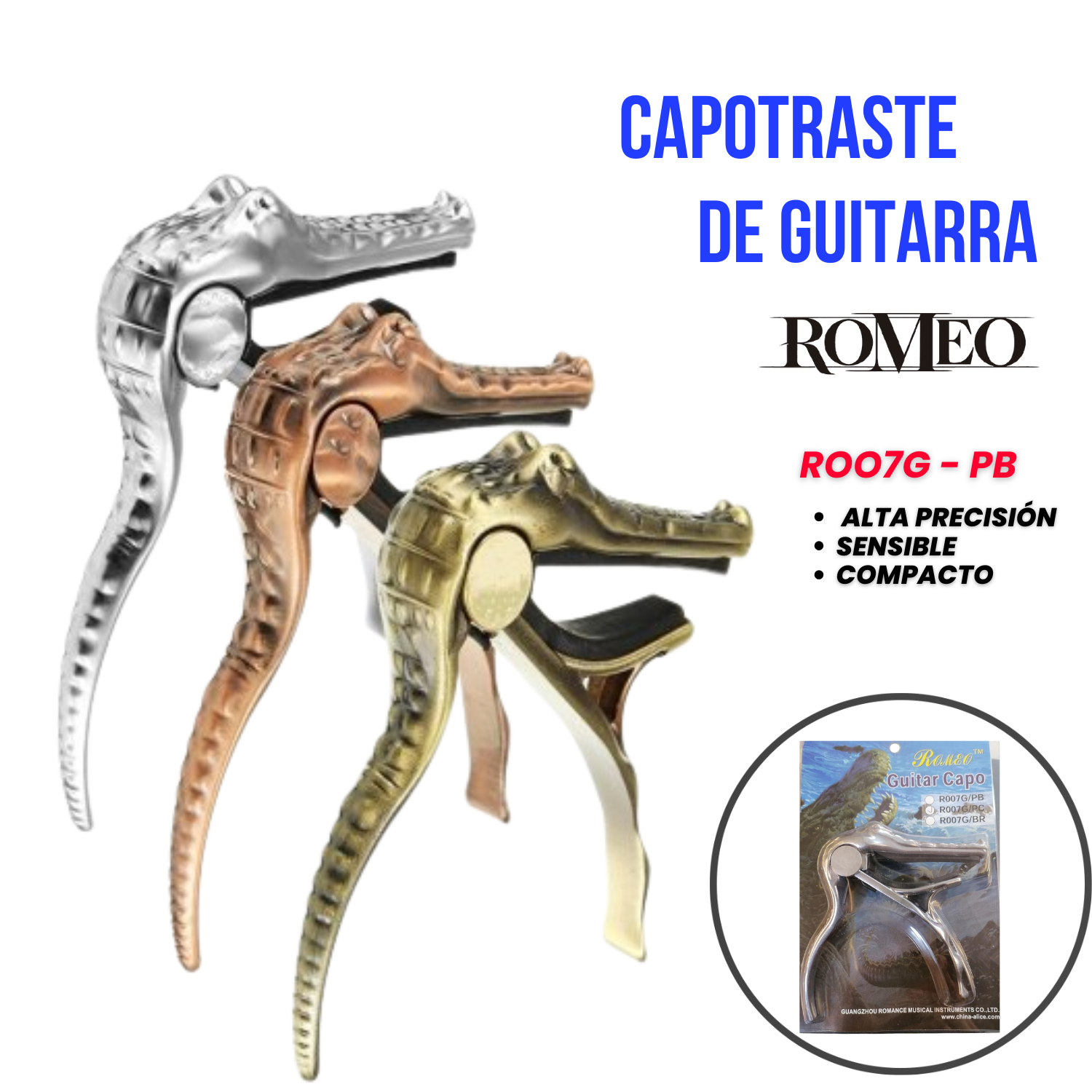 Capo romeo de bronce modelo cocodrilo