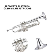 Trompeta Olso Milan JBTR-300S — Bb Plateada con Estuche