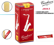 Cañas Vandoren JAVA Red Saxofón Tenor Sib 3 - Caja x5