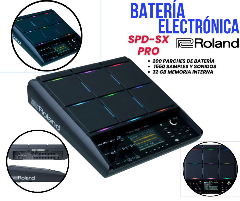 Batería Electrónica Roland SPD-SX PRO - JK Music Peru