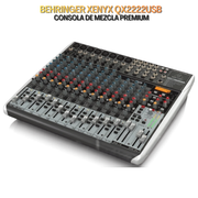 Mezclador Behringer XENYX QX2222USB 22 canales con USB