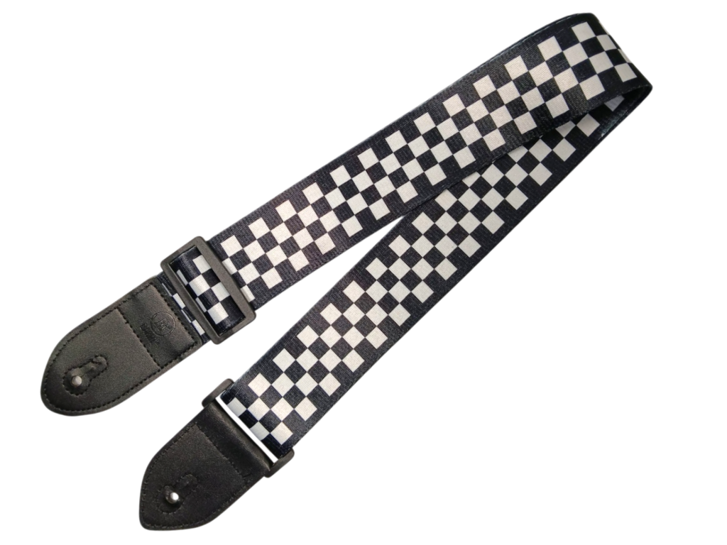 Correa para Guitarra Barrt Checkerboard - Ajedrez Blanco y Negro