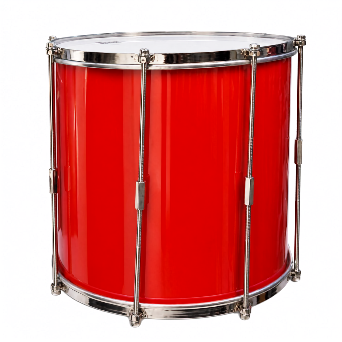 Repique rojo de 12 x 12 pulgadas para batucada