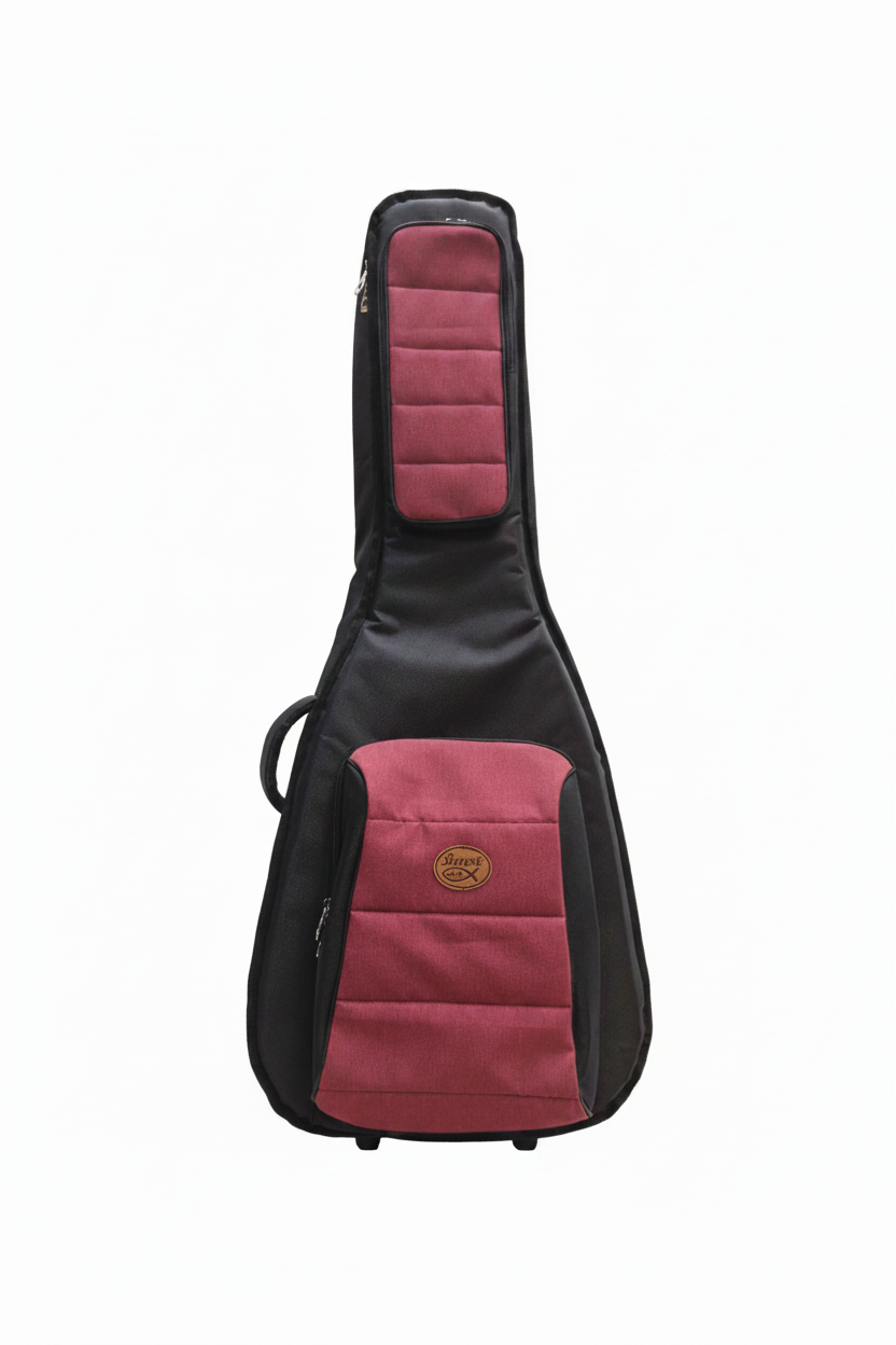 Funda guitarra Barrt vino fondo blanco sin patitas