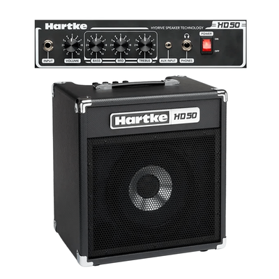 Amplificador para bajo Hartke HD50 de 50 W con parlante HyDrive de 10 pulgadas