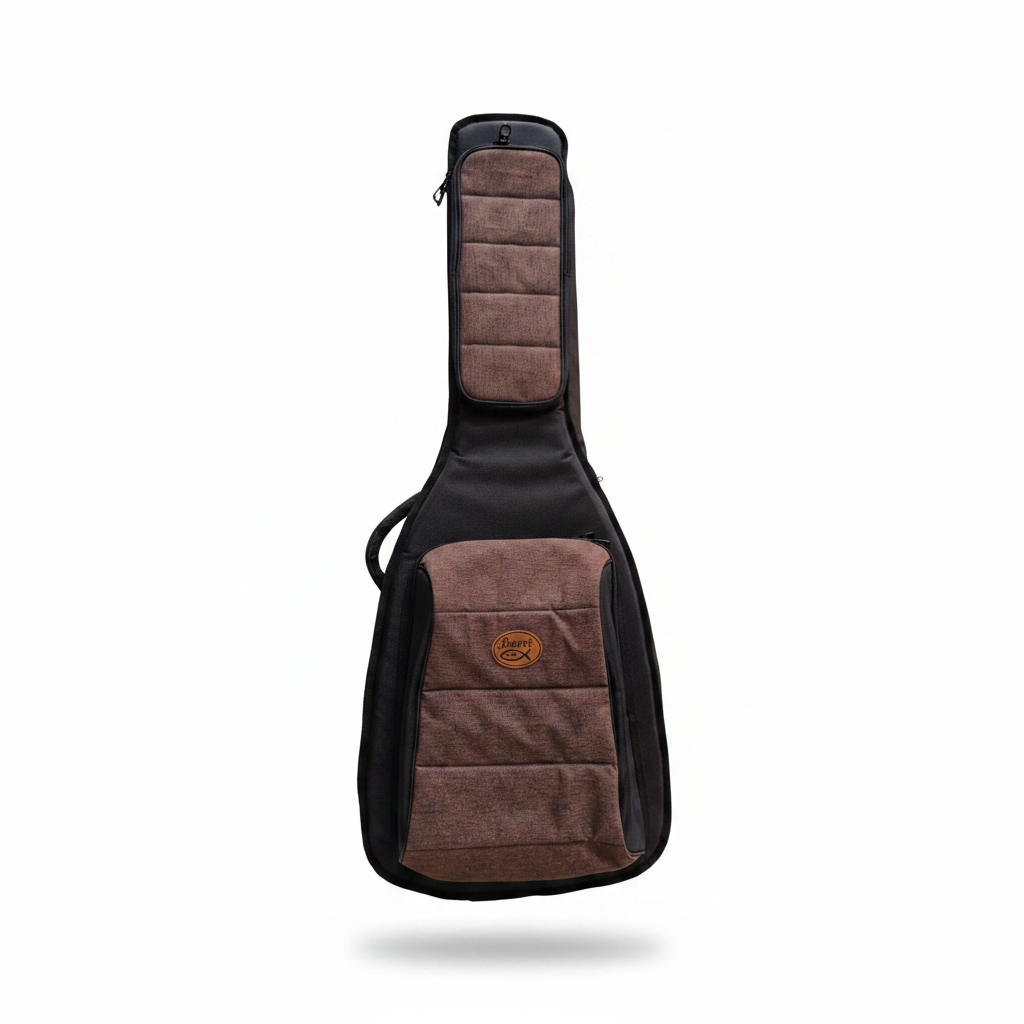 Funda de lona guitarra jumbo Barrt negro vista frontal