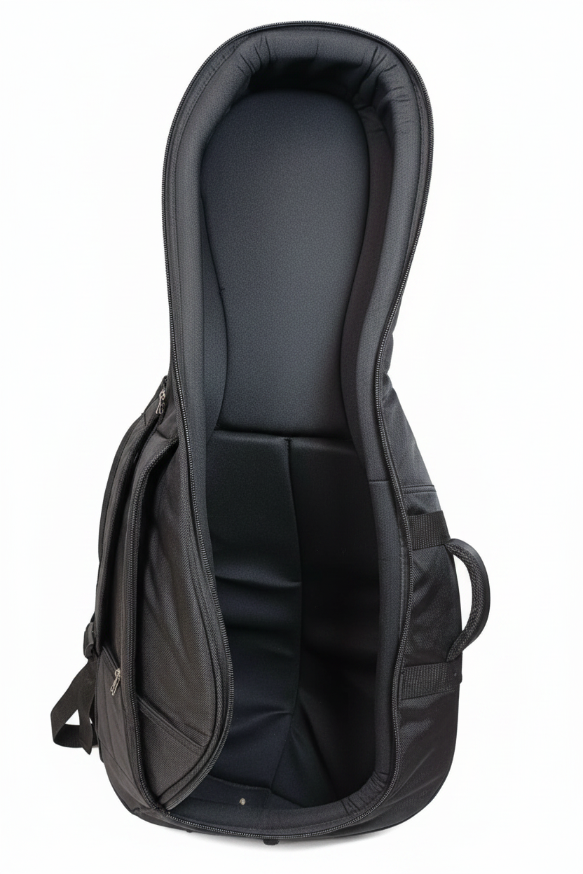 Interior acolchado del estuche para guitarrón