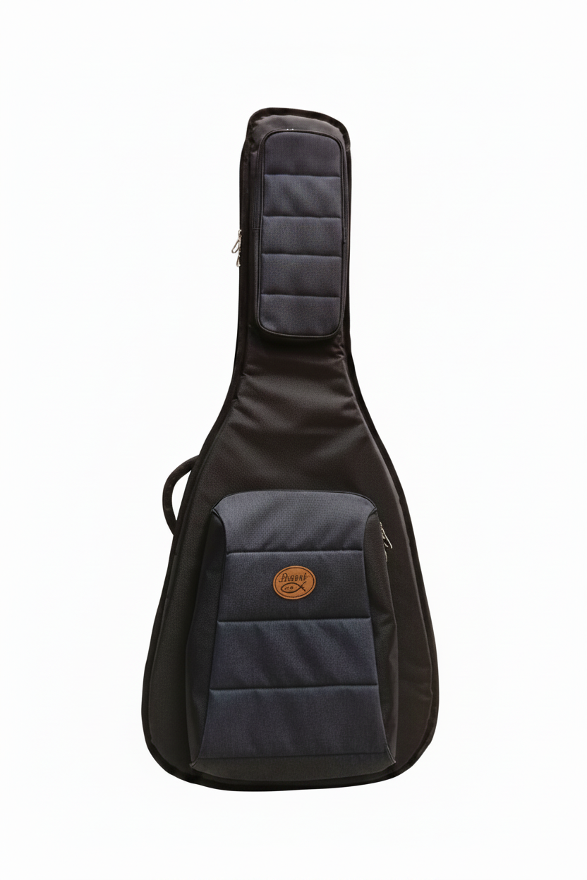 Funda guitarra Barrt azul marino fondo blanco sin patitas