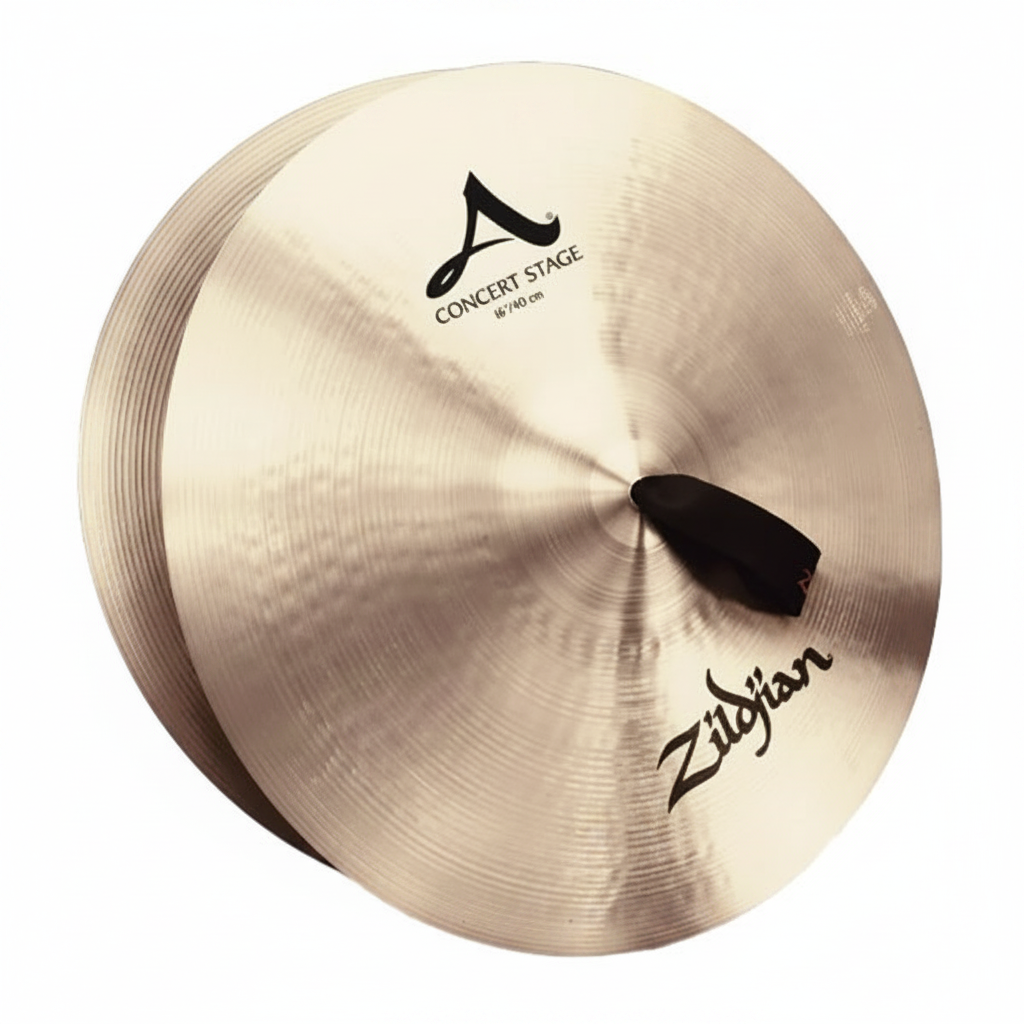 Platillos Zildjian A0444 Concert Stage 16 pulgadas - par vista lateral
