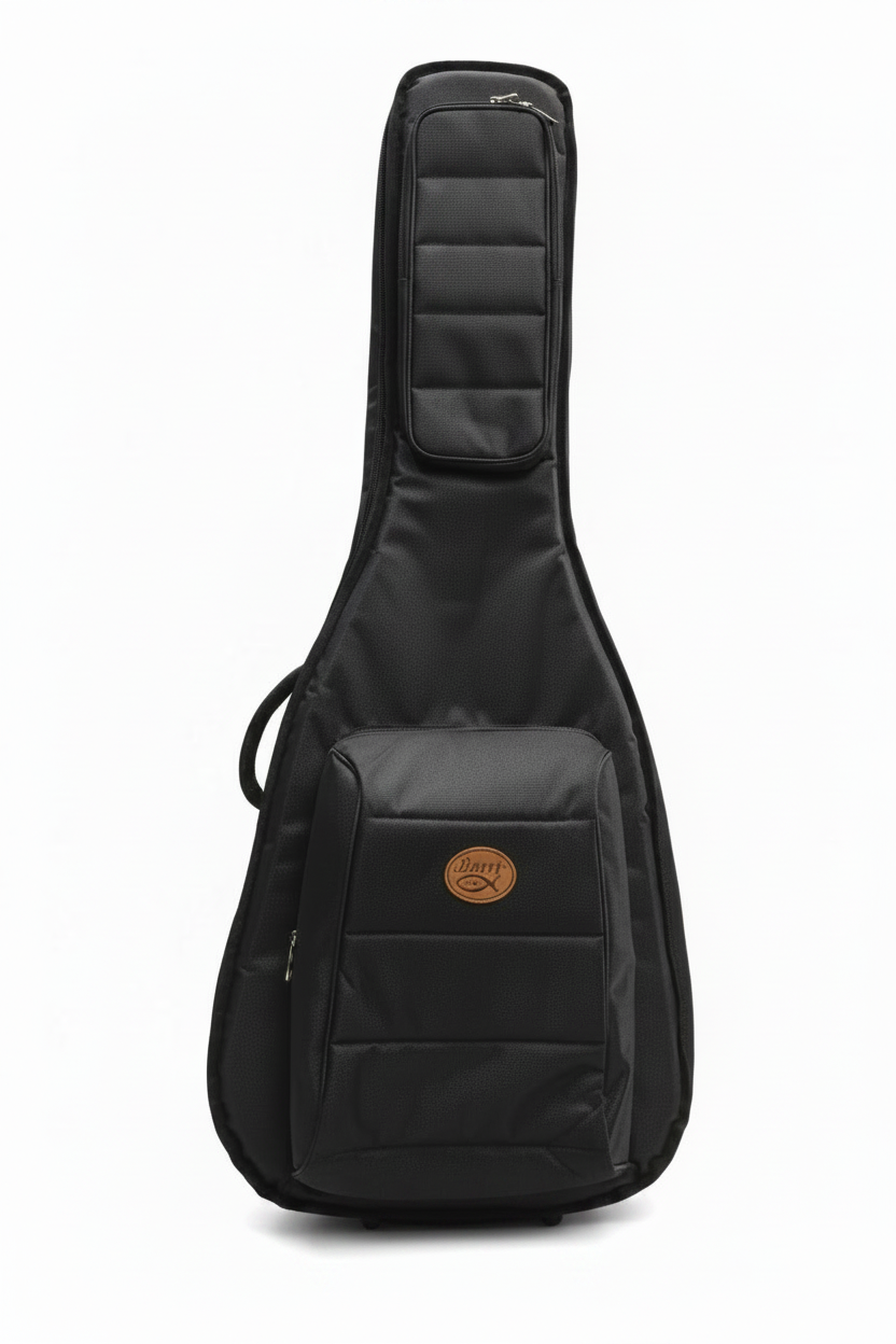 Funda guitarra Barrt negra fondo blanco sin patitas