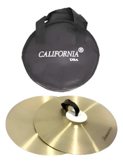 Platillos De Banda 16 Pulgadas California con funda y correa