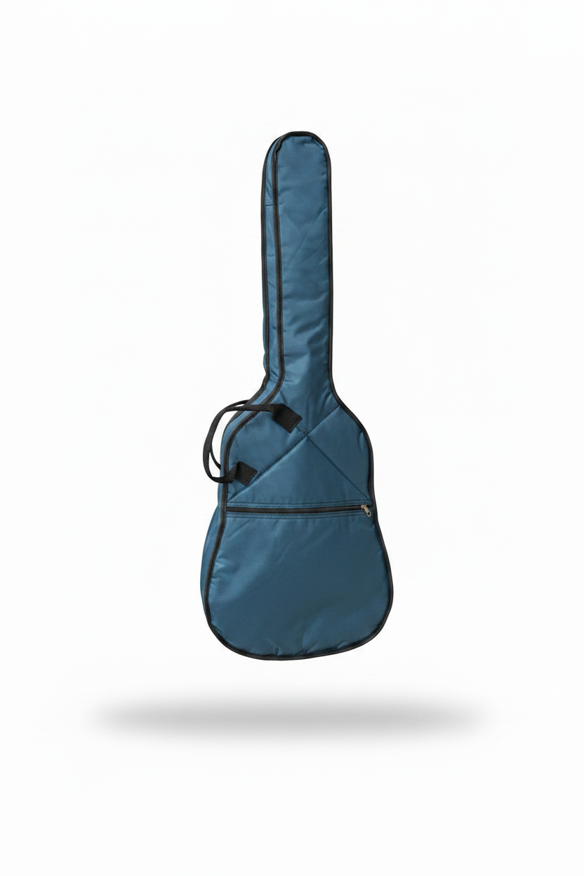 Estuche funda azul para guitarra clásica acolchada 1/2 pulgada