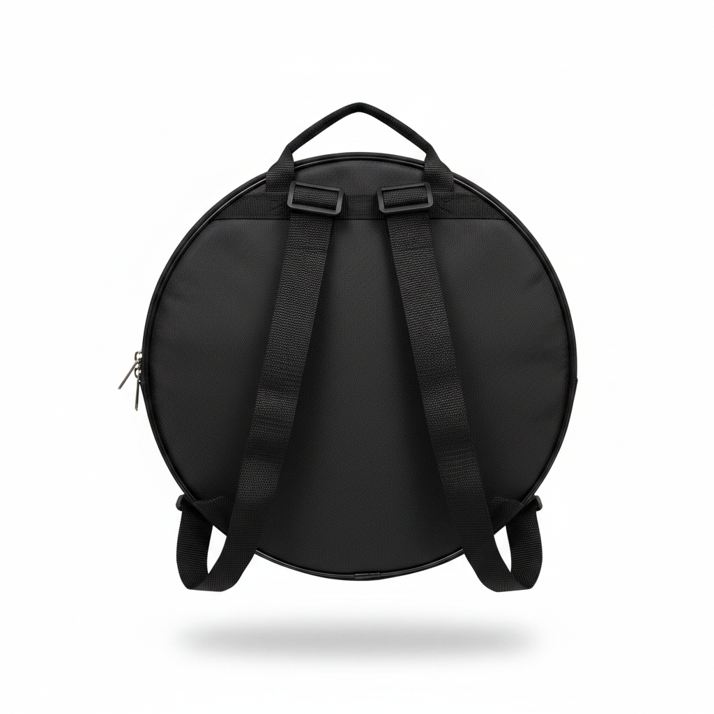 Funda para platillo Barrt 14 pulgadas - vista trasera correas fondo blanco